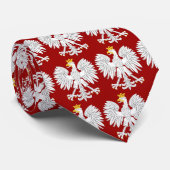 Weiße Adler-Krawatte Krawatte (Gerollt)