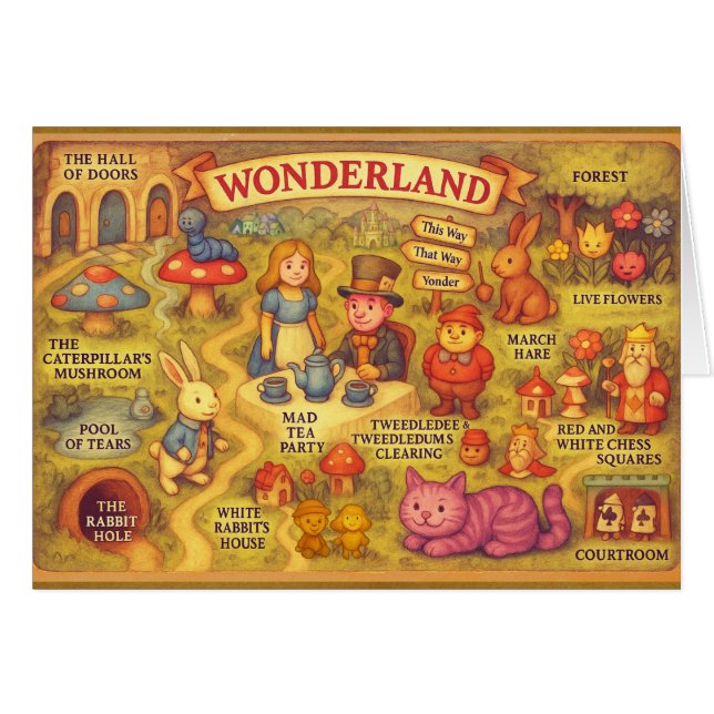 Weiße Alice im Wunderland (Vorderseite (Horizontal))
