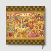 Weiße Alice im Wunderland Gästebuch (Rückseite)