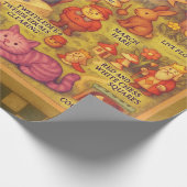 Weiße Alice im Wunderland Geschenkpapier (Ecke)