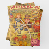 Weiße Alice im Wunderland Geschenkpapier Set (Beispiel)