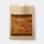 Weiße Alice im Wunderland Geschenktütchen (Vorderseite)