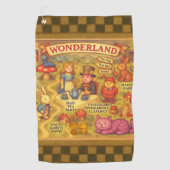 Weiße Alice im Wunderland Golfhandtuch (Vorderseite)