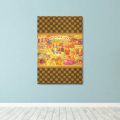 Weiße Alice im Wunderland Leinwanddruck (Insitu (Holzboden))