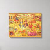 Weiße Alice im Wunderland Leinwanddruck (Vorderseite)