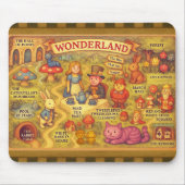 Weiße Alice im Wunderland Mousepad (Vorne)