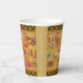 Weiße Alice im Wunderland Pappbecher (Rechts)