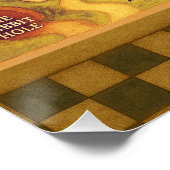 Weiße Alice im Wunderland Poster (Ecke)