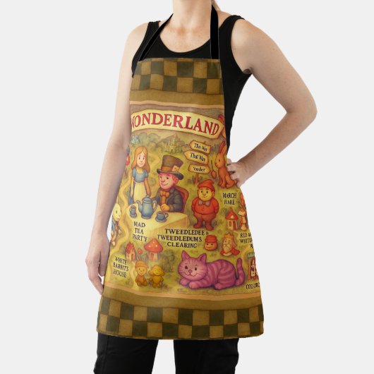 Weiße Alice im Wunderland Schürze (InSitu)