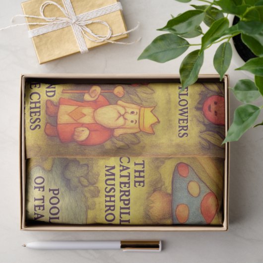 Weiße Alice im Wunderland Seidenpapier (Geschenk)