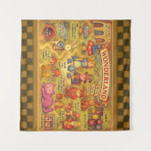 Weiße Alice im Wunderland Wandteppich (Vorderseite (Horizontal))