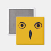 Weiße alte Augen Magnet (Vorderseite/Rückseite)