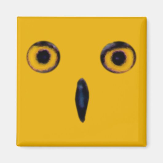 Weiße alte Augen Magnet (Vorne)