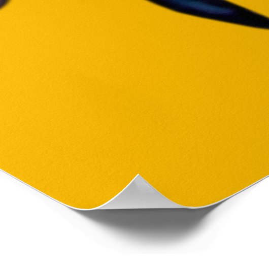 Weiße alte Augen Poster (Ecke)