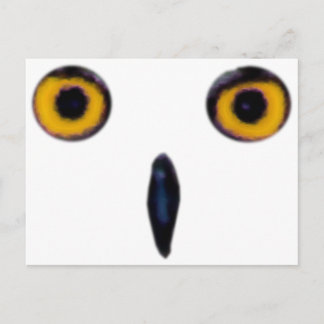 Weiße alte Augen Postkarte