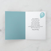 Weiße alte Dame zum Geburtstag Karte (Innenseite)