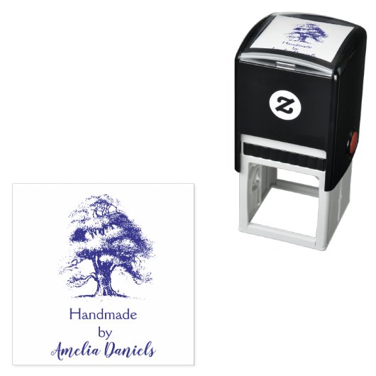 Weiße alte Eiche handgefertigt von Permastempel (Beispiel)