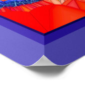 Weiße alte Eule grenzt Poster (Ecke)