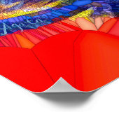 Weiße alte Eule Poster (Ecke)