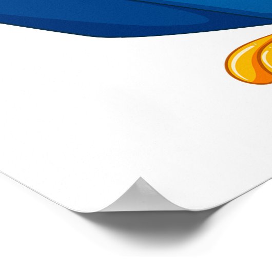 Weiße alte Eule Poster (Ecke)