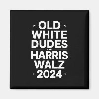 Weiße alte Typen für Harris Walz Demokratische Pol
