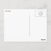 Weiße Amaryllis und Weihnachtsbaum Postkarte (Rückseite)