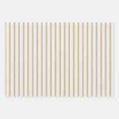 Weiße Ananas Polka Dots Streifen fest Geschenkpapier Set (Vorderseite 3)