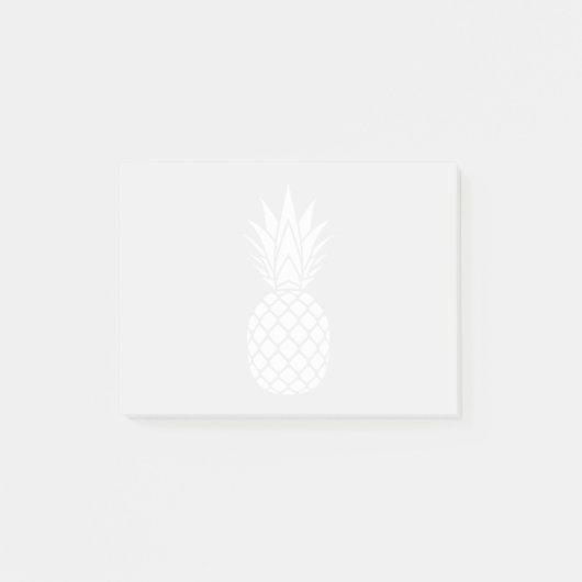 Weiße Ananas Post-it Klebezettel (Vorderseite)