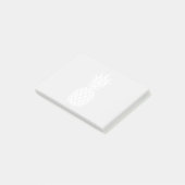 Weiße Ananas Post-it Klebezettel (angewinkelt)