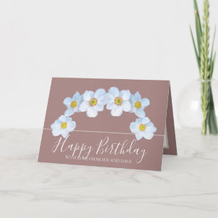 Weiße Anemone Botanisch Elegant Alles Gute zum Geb Karte