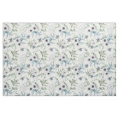 Weiße Anemone Distel Botanisch Stoff (Fat Quarter (45,7 x 55,9 cm))