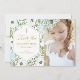 Weiße Anemonen Bläserblüte Erste Kommunion Foto Dankeskarte