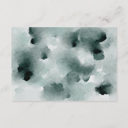 Weiße Anemonen und Rose Hotelunterkünfte Begleitkarte (Rückseite)