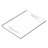 Weiße Anwälte auf dem Rechtsweg Hervorragend tradi Notizblock (Linke Seite)