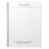 Weiße Anwälte auf dem Rechtsweg Hervorragend tradi Notizblock (Vorderseite)