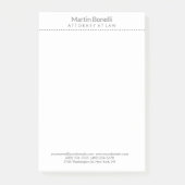 Weiße Anwälte auf dem Rechtsweg Hervorragend tradi Post-it Klebezettel (Vorderseite)