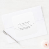 Weiße Anwälte auf dem Rechtsweg Hervorragend tradi Quadratischer Aufkleber (Umschlag)