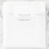 Weiße Anwälte auf dem Rechtsweg Hervorragend tradi Quadratischer Aufkleber (Tasche)