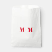 Weiße Anzahl roter Buchstaben mit/anfänglich anpas Geschenktütchen (Vorderseite)