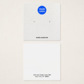 Weiße Anzeige für die Aufnahme Ihrer Logos (Vorne & Hinten)