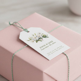 Weiße Apfelblüte Blume Gutes Geschenkanhänger