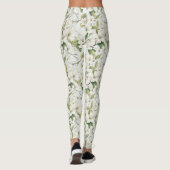 Weiße Apfelblüte Blütenblütenblütenblüte - Legging Leggings (Rückseite)