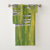 Weiße Apfelpferde im Sommer Badhandtuch Set (Insitu)