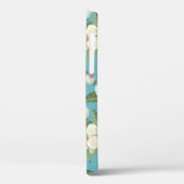Weiße Aquarellfarben Blume Grüne Blätter Case-Mate iPhone Hülle (Rückseite / Links)
