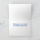 Weiße arabische Pferdeweihnachtskarte Feiertagskarte (Innenseite)