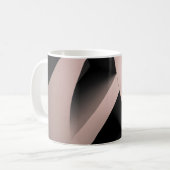 WEISSE ARCHITEKTURELLE DESIGN KAFFEETASSE (Vorderseite Links)