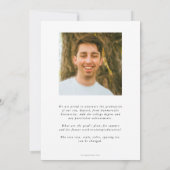 Weiße Ärztin für Osteopathische Medizin Abschluss Ankündigung (Rückseite)