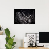 Weiße Augen Poster (Heimbüro)