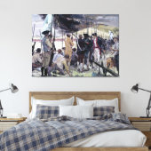 Weiße Augen von Ken Riley Print Leinwanddruck (Insitu (Schlafzimmer))