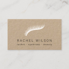 Weiße Augenlische Rustikale Kraftschminkkünstler l Visitenkarte